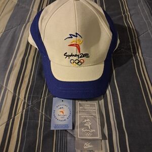 Sydney 2000 Olympic Men's Cap - Cream and Blue